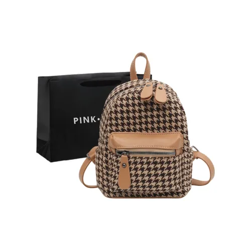 PINK·LAND Шерстяной рюкзак женский хаки кофейный черный