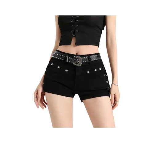YEARNED Черные Женские Джинсовые Шорты
