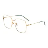 Золотая рамка, молочно-белый лак, мятно-зеленый