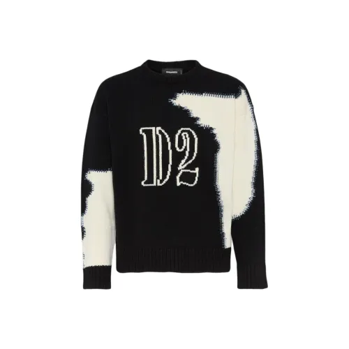 DSQUARED 2 Свитер Мужской Черный Белый