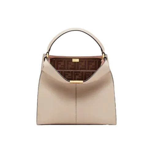 FENDI Peekaboo Женские Бежевый Светло-Серый