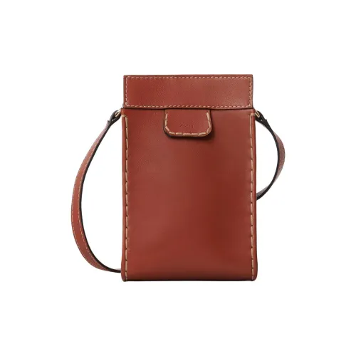 Chloe Edith Сумка через плечо из кожи буйвола Женская Коричневая