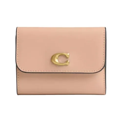 COACH Essential Кожа Кошелек Мини Женский Светло-Коричневый