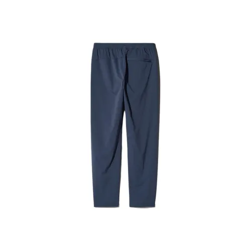 UNIQLO Темно-синие унисекс повседневные брюки