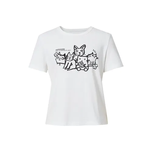 Hopeshow Женские футболки с коротким рукавом