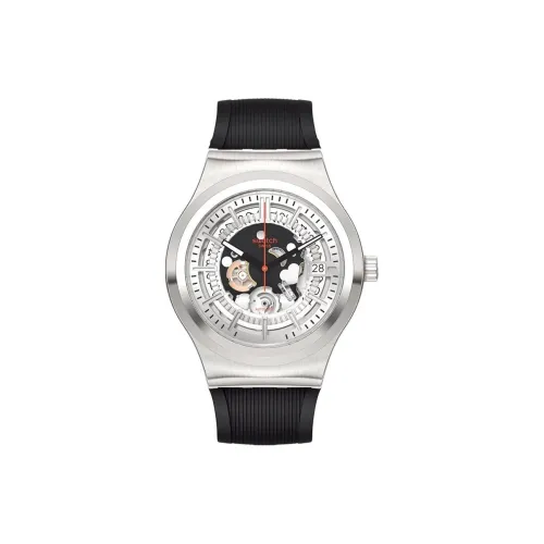 SWATCH Автоматические механические мужские часы 42 мм с открытым механизмом