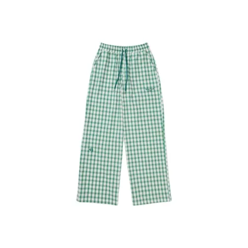 WAIKEI Зеленые Унисекс Повседневные Брюки