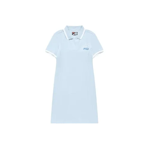 FILA FUSION Короткий рукав Платье Женское Синий