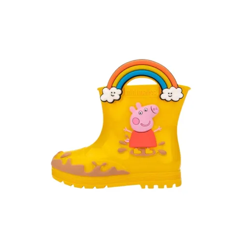 Melissa Slip-Resistant Abrasion-Resistant MID Топ Детские ботинки Желтый Детский