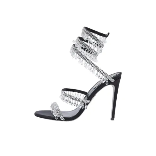 RENE CAOVILLA Chandelier one Ремень Сандалии 10,5cm Женские Черный