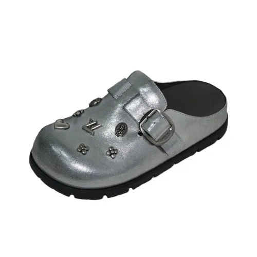 Mooreyu Atelier Резиновая подошва Металл Устойчивый к истиранию Домашние тапочки Женские