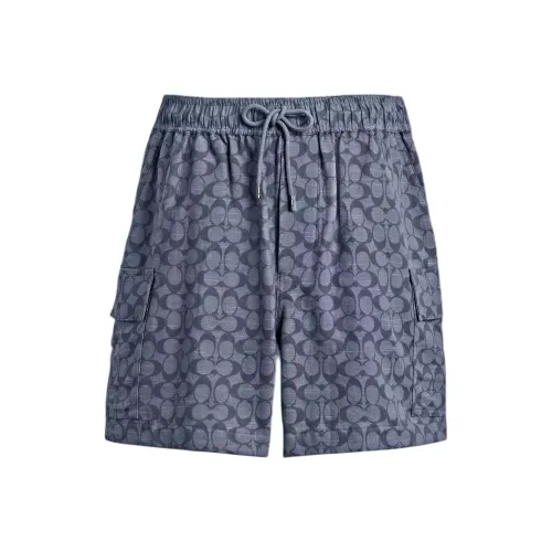 COACH SS25 Повседневные шорты Мужские Синие
