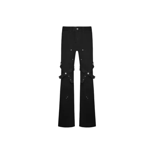 Kung Fu Snake Черные Унисекс Джинсы