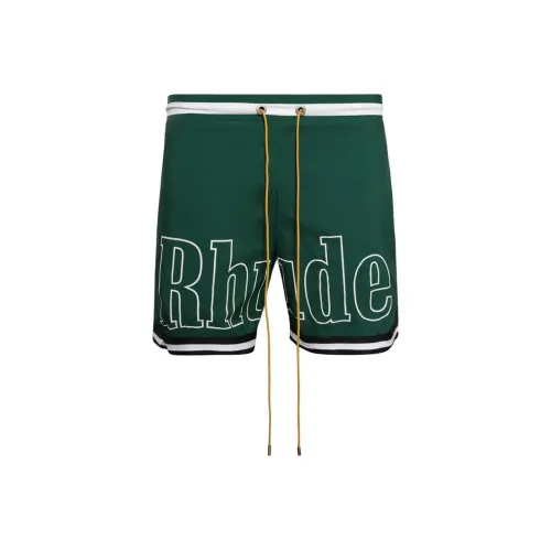 RHUDE Зеленые Мужские баскетбольные шорты