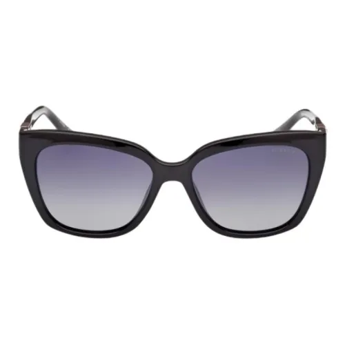 GUESS Ацетат Квадратные Солнцезащитные Очки Женские Черные