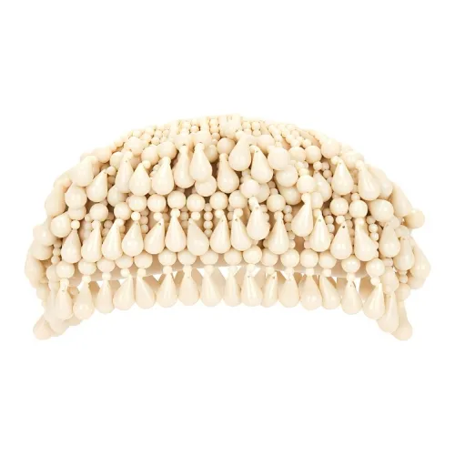 CULT GAIA Lambskin Clutch Women's Light Beige