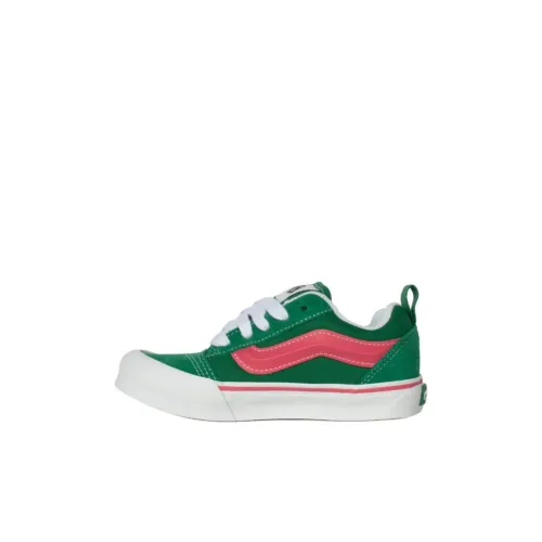 Vans Knu Skool Детские Скейтбординги Низкие Топы Зеленый/Розовый/Белый Kids