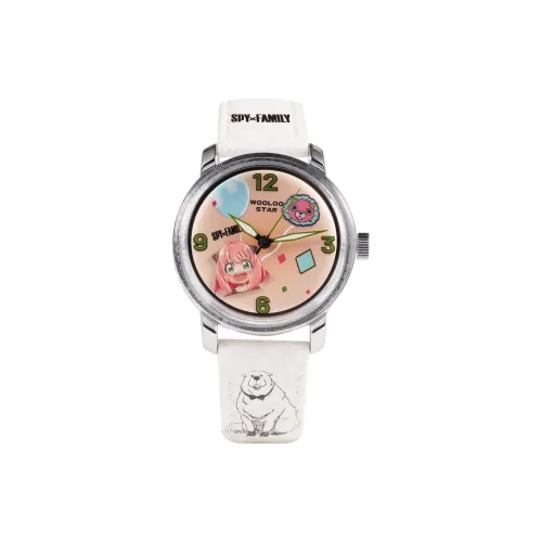 WOOLOO STAR Wulu SPY X FAMILY Collection Кварцевый механизм Часы Женские Розовый циферблат