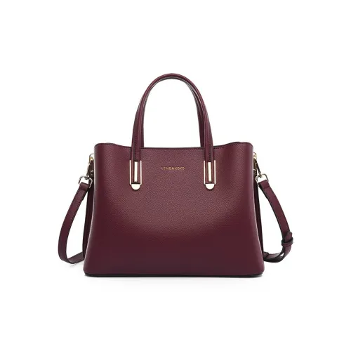 Boniu ПУ (полиуретан) Сумка-тоут Сумка через плечо Женская Темно-красный Бежевый