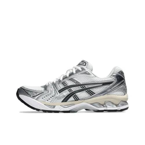 ASICS Gel Kayano 14 Low Топ Повседневные Беговые Кроссовки Унисекс Серебристо-Белые