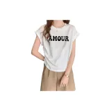 Белый топ с принтом, премиум-класса