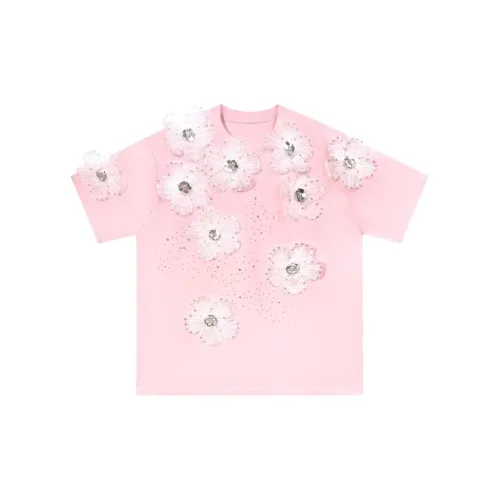 ZHANG SHUAI Розовые Женские Футболки