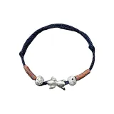 Браслет-шнурок - [Синий стиль Koi]