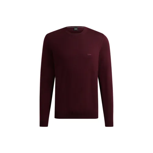 Hugo Boss Темно-красные Мужские Свитера