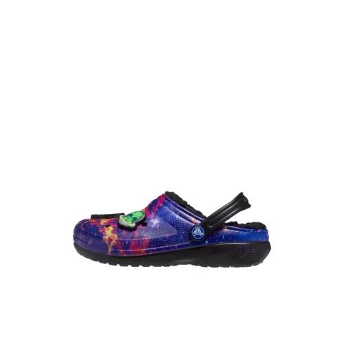 Ron English x Crocs Устойчивые к истиранию Термические Низкие Сандалии для детей Черные Синие