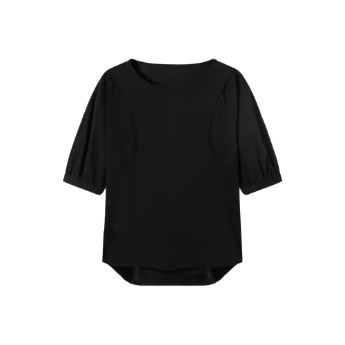 DIALOGUE Фонарик-рукав Т-рубашка Женская