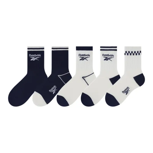 Reebok 5 пар Смешанные цвета Унисекс Носки MID до икры