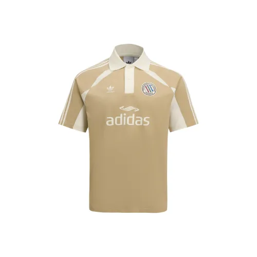 Adidas Originals 3 Stripes Короткий рукав Поло Мужской Grass Brown