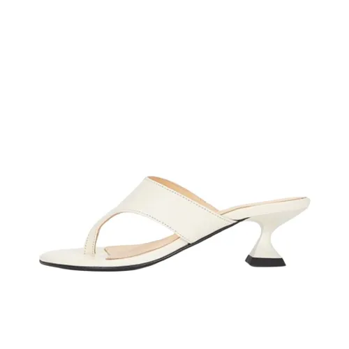 ALOHAS Шлепанцы 5 см Женские Белые