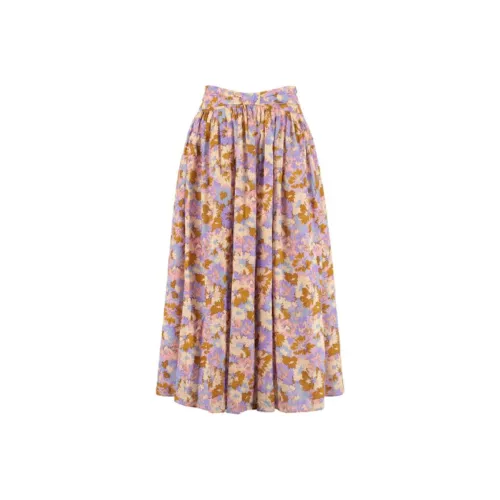 Zimmermann Многоцветные Женские Повседневные Длинные Юбки