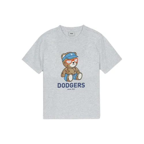 MLB KIDS Лос-Анджелес Доджерс T-рубашка SS25 Светло-пшеничный серый для детей 3-7 лет