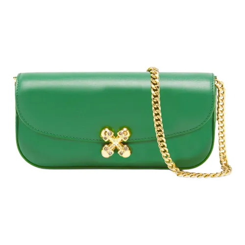 Alexander McQueen Черепа Коровья кожа Сумка через плечо Сумка на плечо Маленькая Женская Зеленая