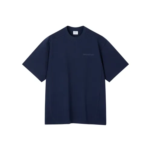 SANBAI STUDIO Темно-синий Унисекс T Рубашки