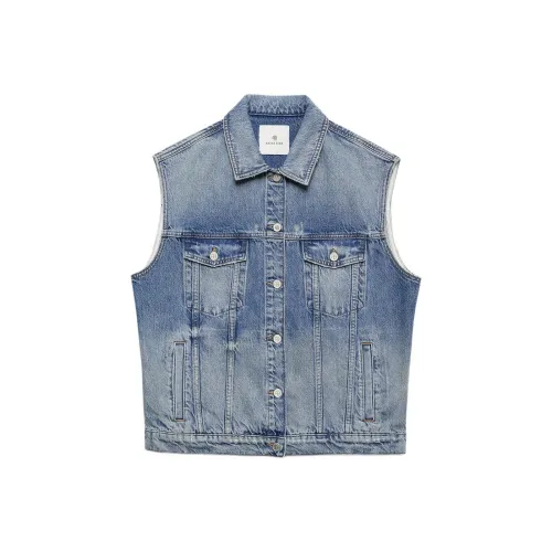 ANINE BING Синие Женские Жилеты