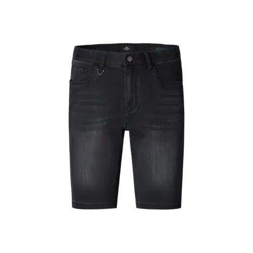 SEPTWOLVES Черно-серые Унисекс Джинсовые Шорты