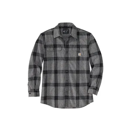 Carhartt Черная Серая Клетка Мужская Рубашка