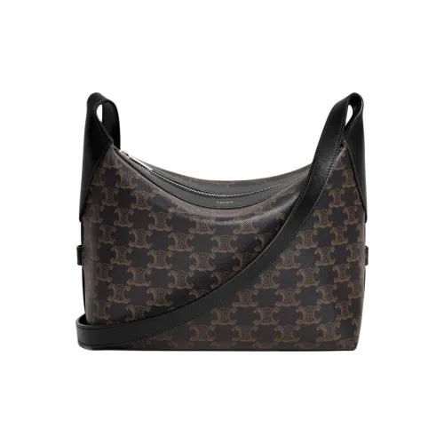 CELINE Телячья кожа Сумка через плечо Женская Черная