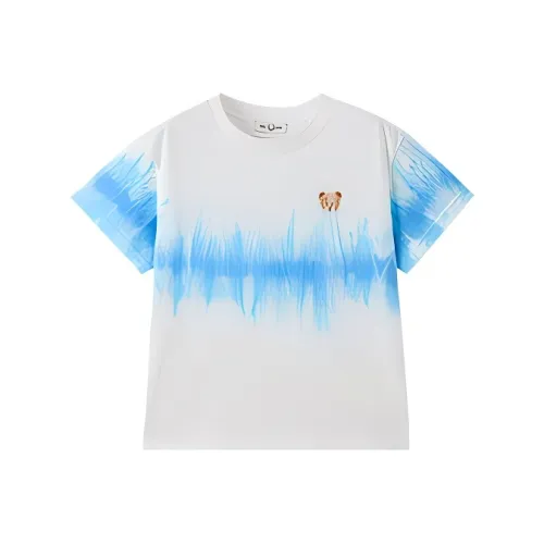 PAW IN PAW Cartoon Bear COOLING SHORT С рукавами Круглый вырез Рубашка Синий Дети Возраст 3-7 лет