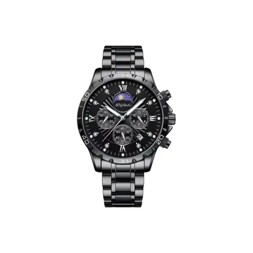 DIFULI Galaxy Commander Collection Кварцевый механизм ремешок из нержавеющей стали черный циферблат мужские часы