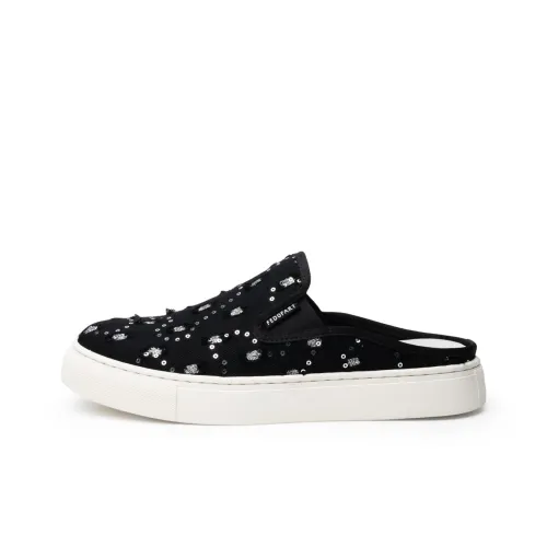 FED Slip-resistant Домашние тапочки Мужские Черные