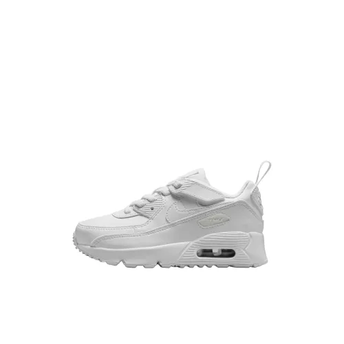 Nike Air Max 90 EasyOn Low Топ Детские Лайфстайл Обувь Белый Металл Серебряный Дети Возрастом 3-7 Лет
