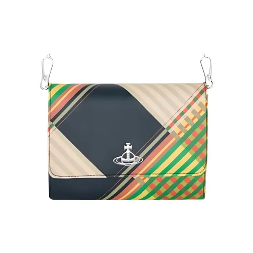 Vivienne Westwood Синтетическая кожа Одно плечо Кошелек Мужской Зеленый и Многоцветный