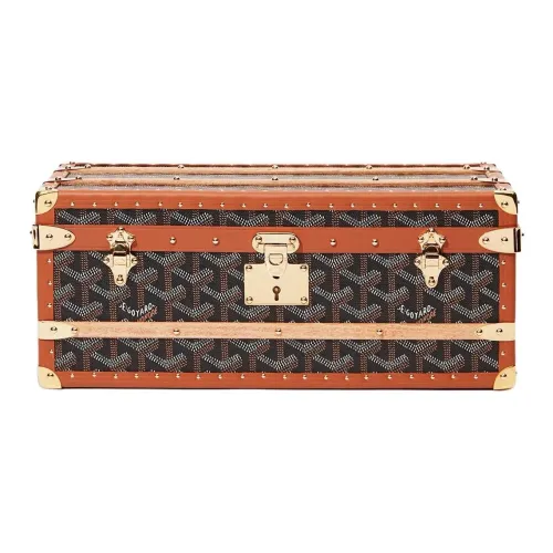 GOYARD Courrier Холст Хранение Коробка Унисекс Коричневый