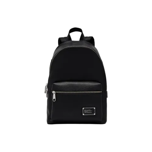 MARC JACOBS Pebble Leather Backpack Unisex Black