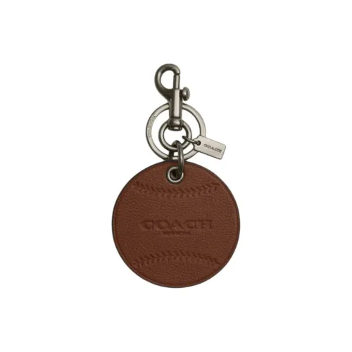 COACH Телячья кожа Брелоки Унисекс Коричневый