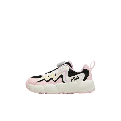 FILA KIDS Наследие FHT Детские баскетбольные кроссовки Low Топ Легенда Синий/Песочный Розовый Для дошкольников